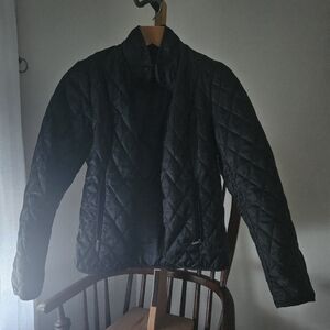 Land's End Women's Medium Black Quilted Puffer Jacket